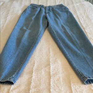 Liz & Co Vintage 90s Sz 12 High Rise Straight Leg Jeans Made in USA 100% Cotton